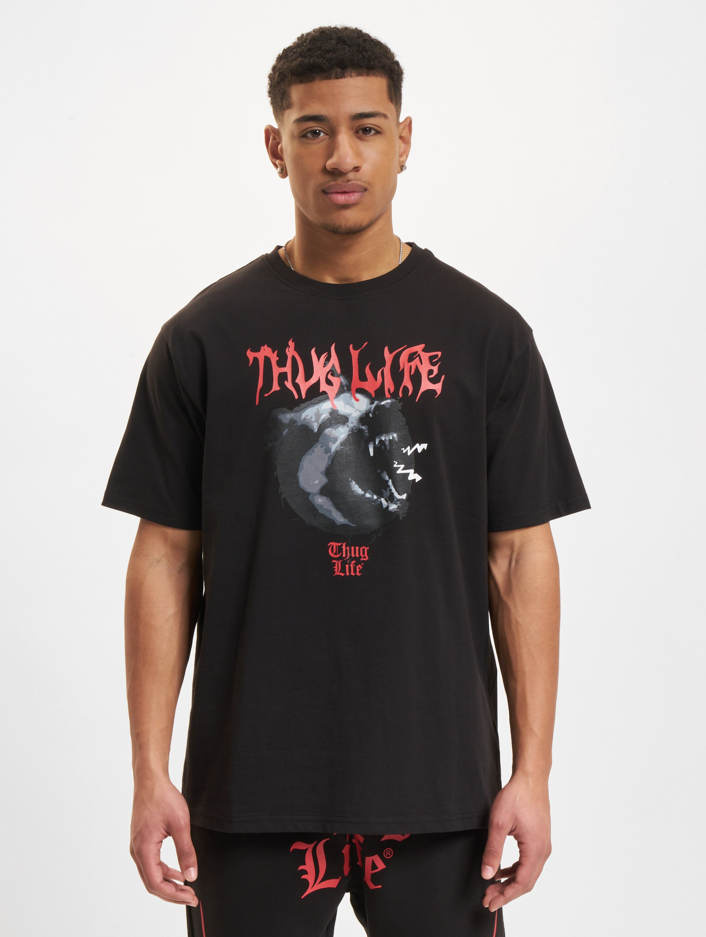 Thug Life Dusky T-Shirt Mannen,Unisex op kleur zwart, Maat S