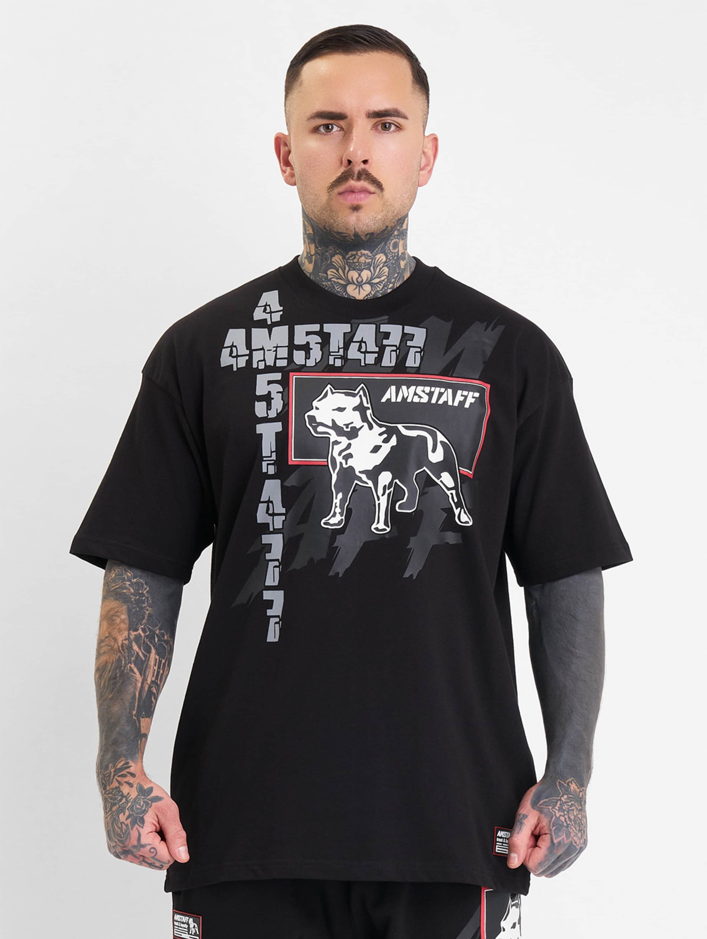 Amstaff Tiko T-Shirt Mannen op kleur zwart, Maat XXL