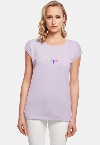 Ladies Hope Rainbow Extended Shoulder Tee
