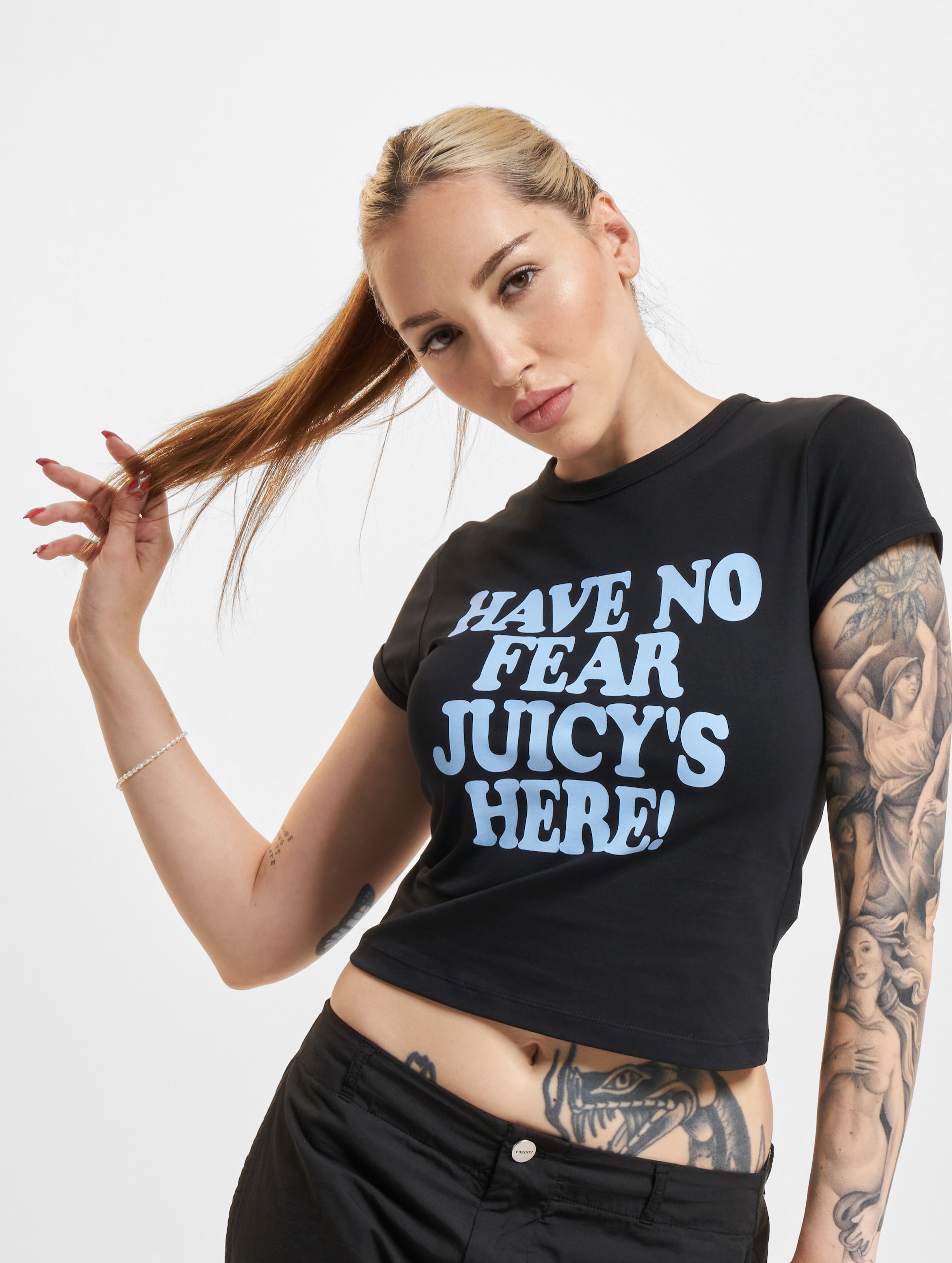 Juicy Couture No Fear Baby T-Shirts op kleur zwart, Maat XL