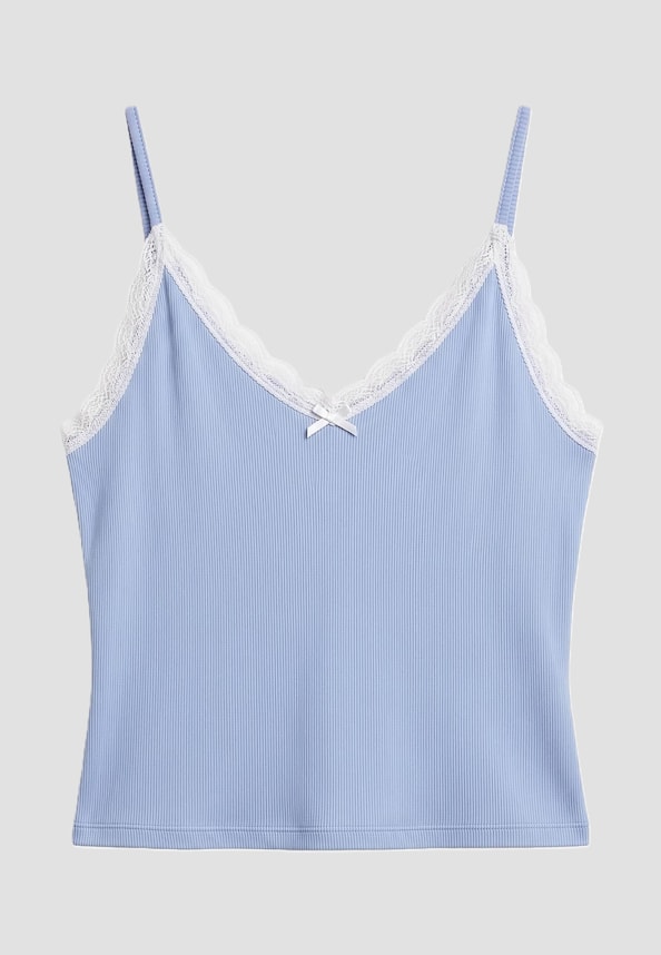 Ladies V-Neck Lace Top 2-Pack-5