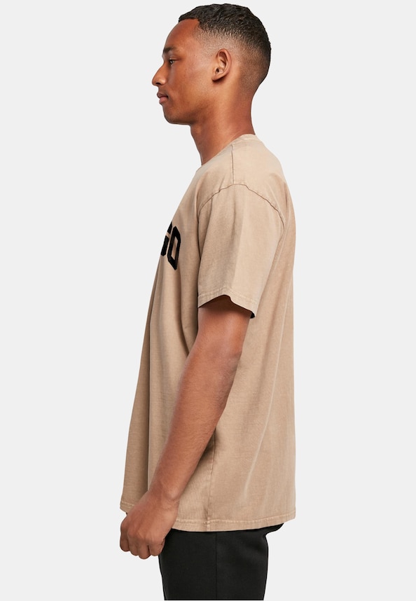 Chicago Wording - Acid Washed Oversize Tee-2