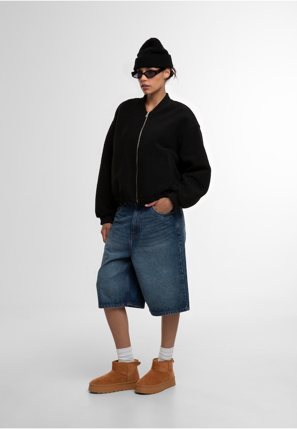 Ladies Structured Bomber Jacket-2