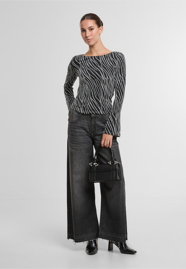 NMGILLY L/S BOATNECK BELLSLEEVE TOP JRS-2