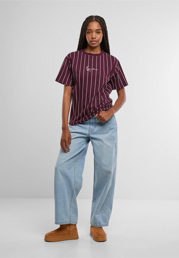 Small Signature Essential Pinstripe OS Tee-2