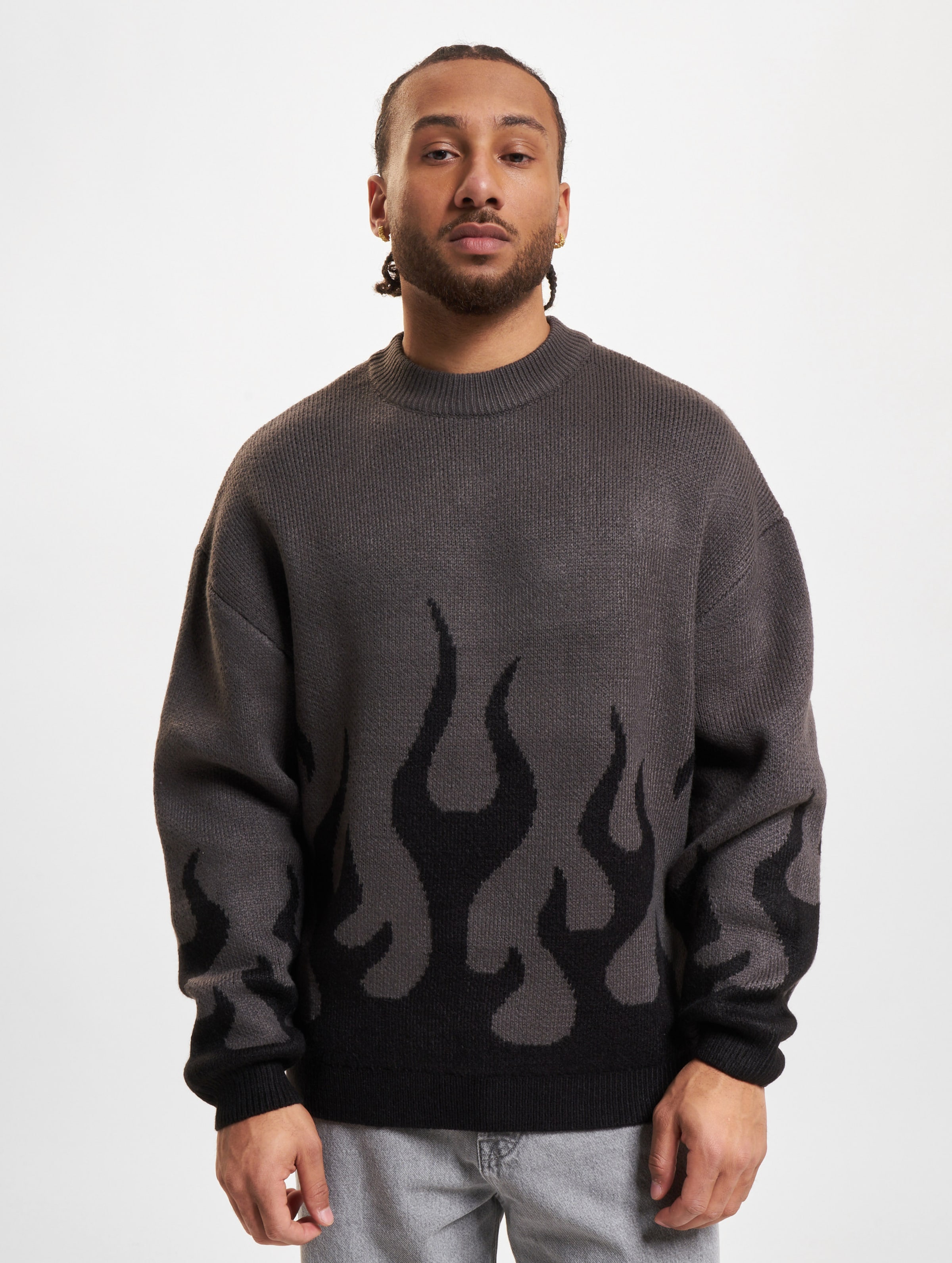 Redefined Rebel Orlando Knit Sweatshirt Mannen op kleur grijs, Maat L