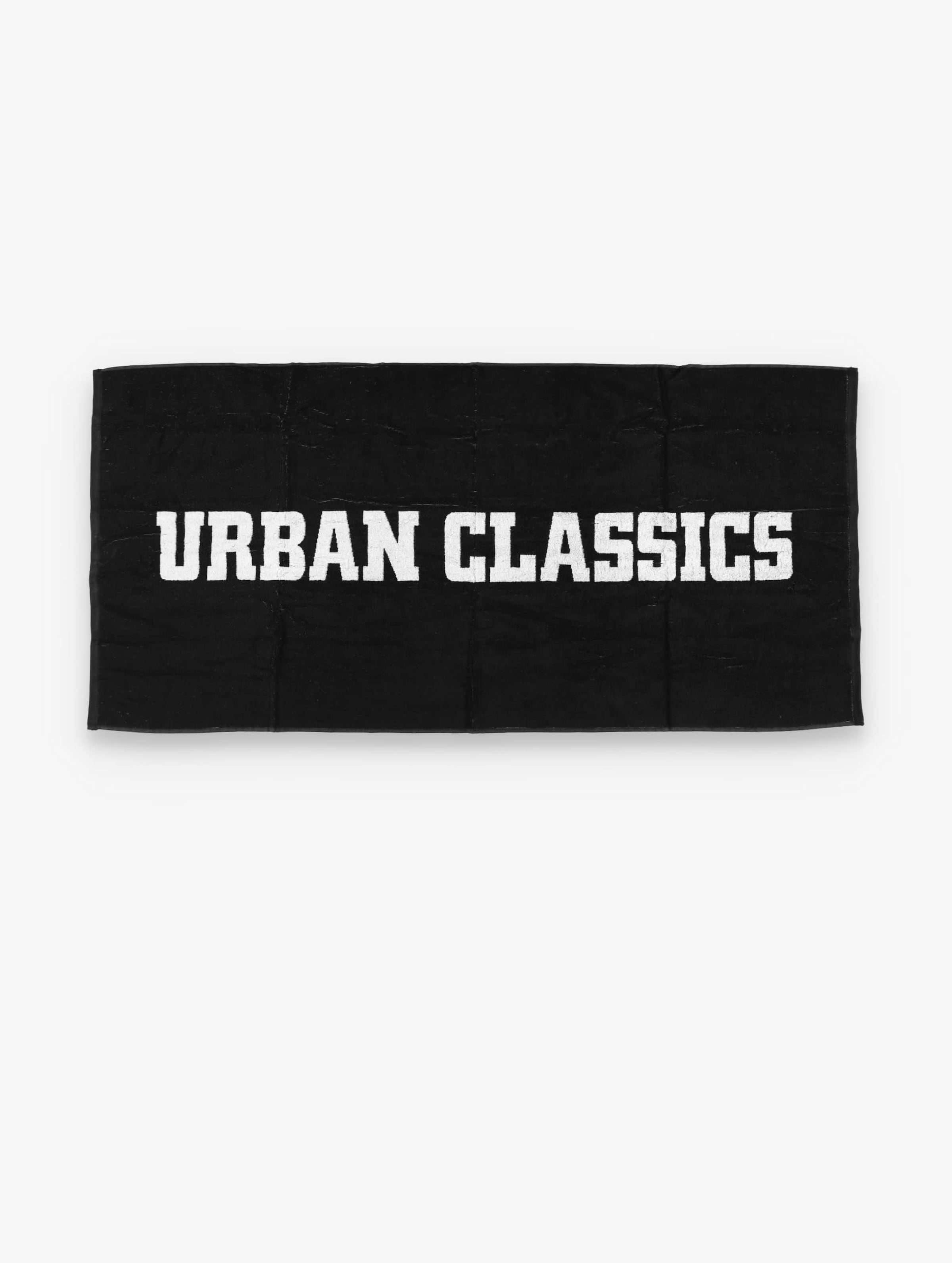Urban Classics 2-Tone Logo Towel Unisex op kleur zwart, Maat ONE_SIZE