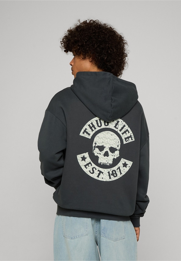 TLHD197M MoneySkull Print Hoody-1