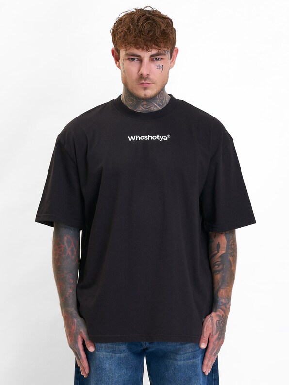 Who Shot Ya? Blue Oversized T-Shirt-1