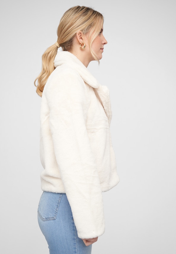 VIEBBA L/S FAUX FUR SHORT JACKET/TB-3