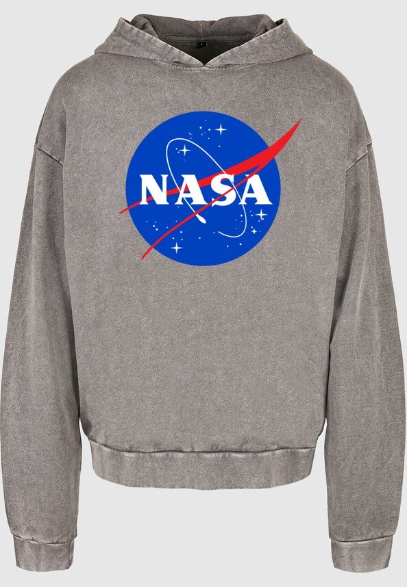 Nasa - Insignia Logo Acid Washed Oversize Hoody-2