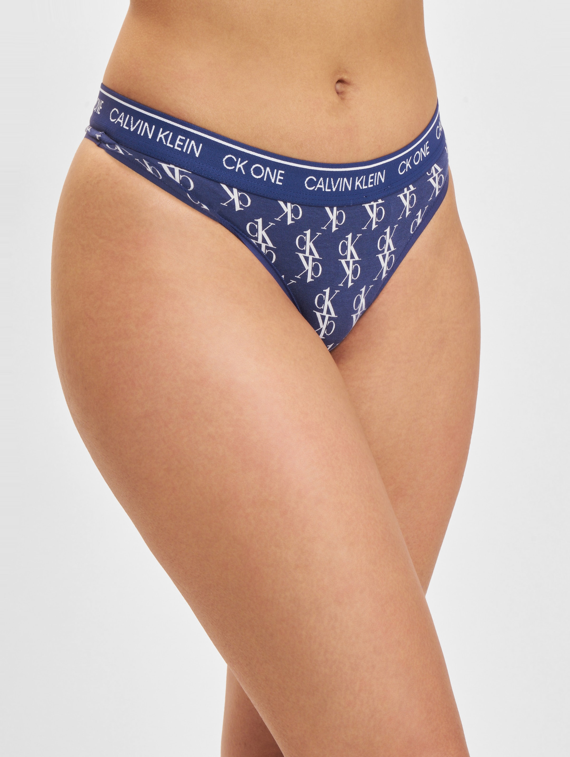 Calvin Klein Underwear Thong Tanga Frauen,Unisex op kleur blauw, Maat XS