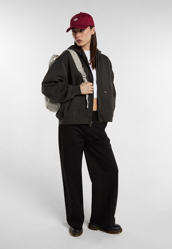 SUTCLIFFE CROPPED ZIPPED HOODIE-2