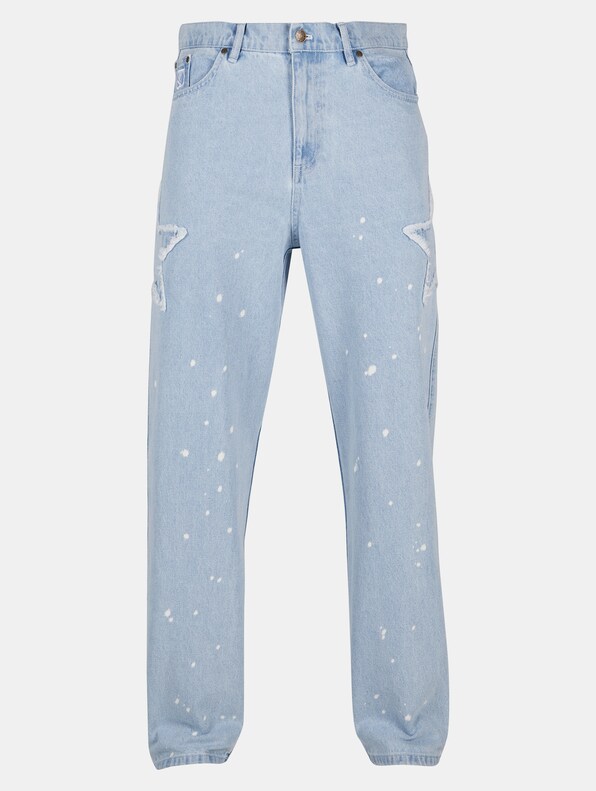  Og Five Pocket Paintsplatter Denim Bleached-4