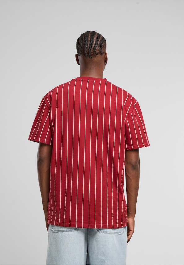 Autograph Pinstripe Jersey Boxy T-Shirt-1