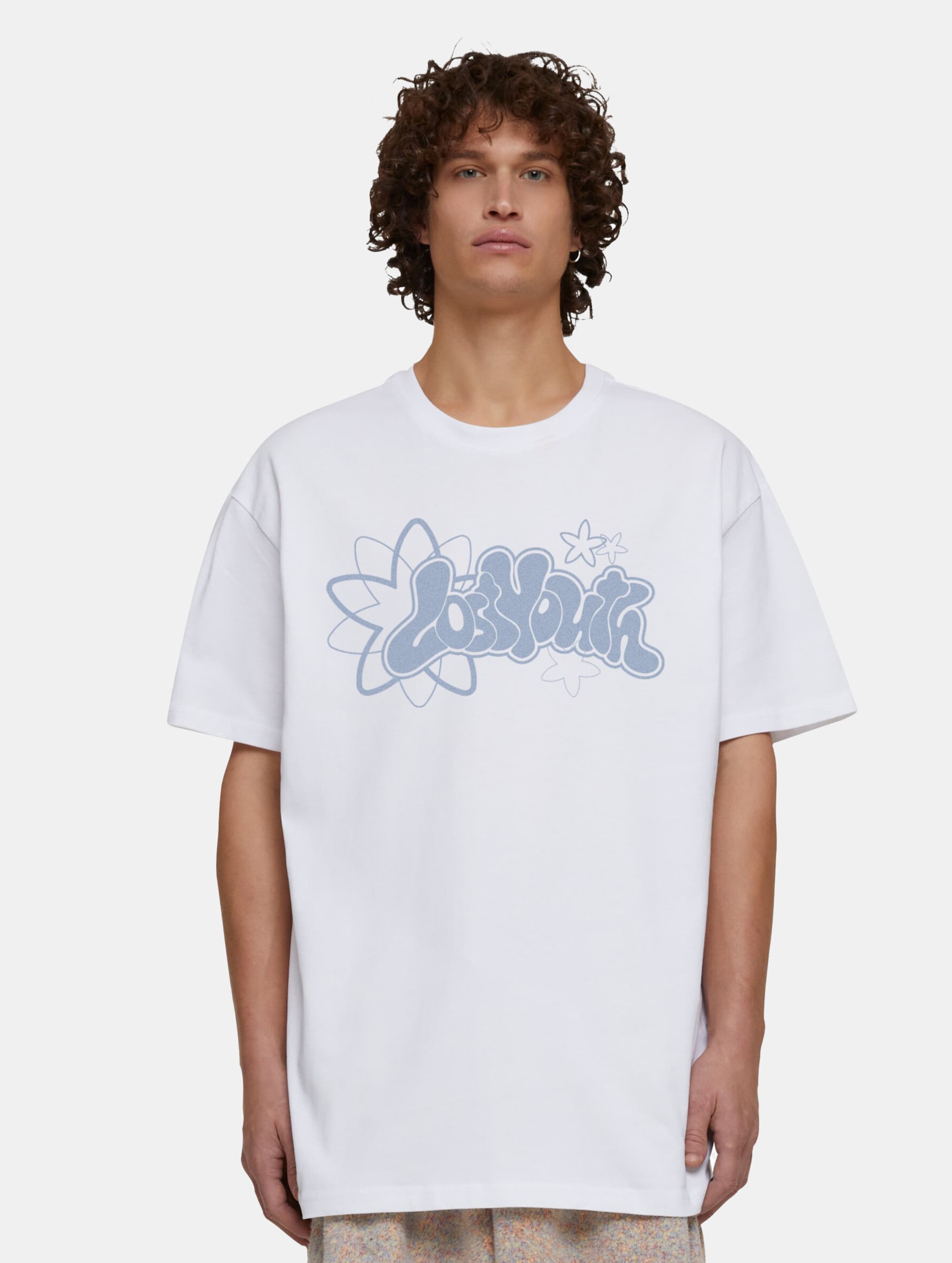 Lost Youth Starry Silhouette T-Shirts Männer,Unisex op kleur wit, Maat 3XL