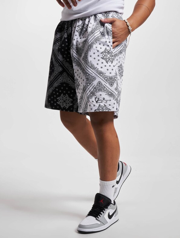 KK Small Signature Paisley Block Resort Shorts-0