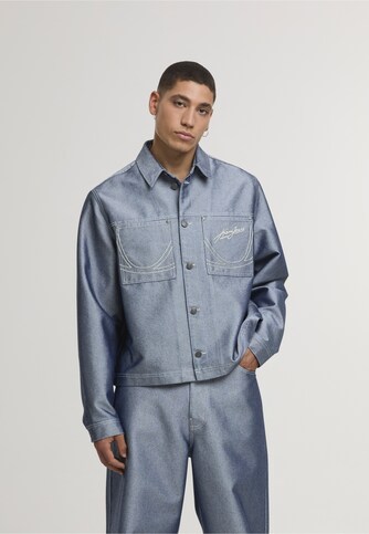 Kani Jeans Cropped Silver Denim Jacket