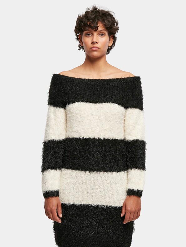 Ladies Off Shoulder Feather-2