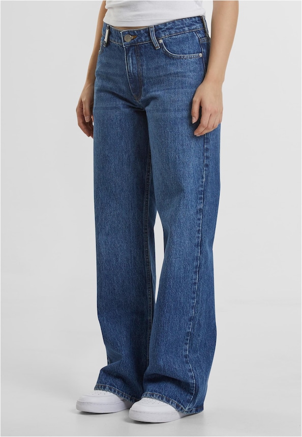 Teya Low Waist Basic Jeans-2