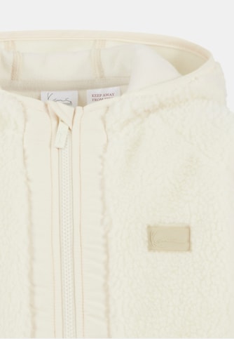 Signature Rubber Patch Teddy Zip Hoodie