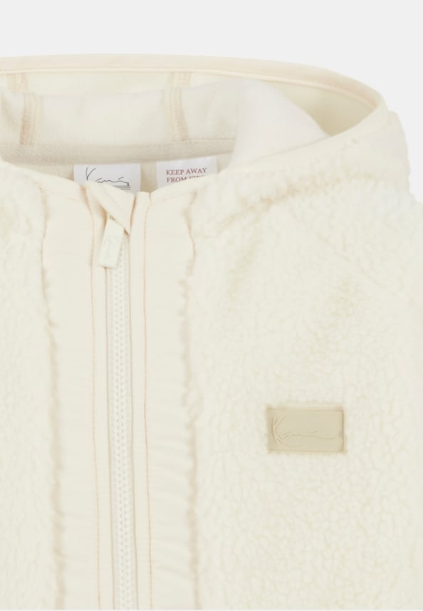 Signature Rubber Patch Teddy Zip Hoodie-0