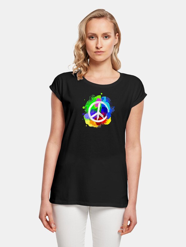 Ladies Peace - Graffiti  Extended Shoulder-0