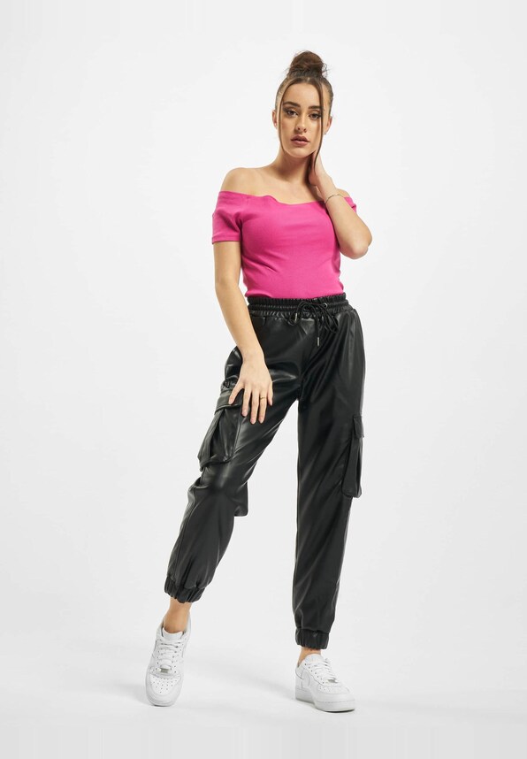 Ladies Off Shoulder Rib-3