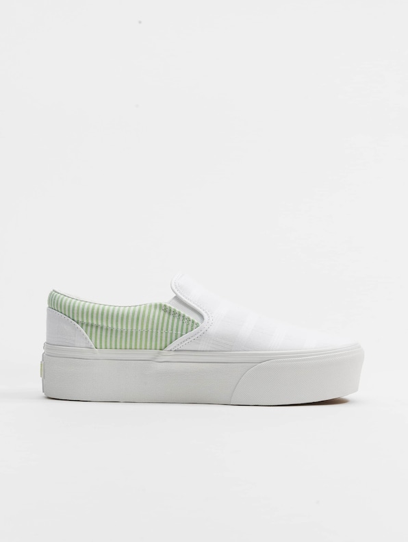 Vans UA Classic Slip-On Stackform Canvas Sneakers Green/True-3