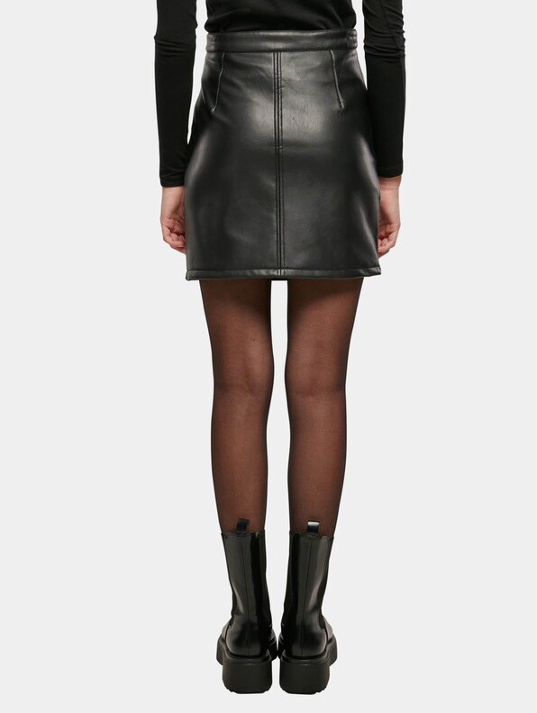 Ladies Synthetic Leather Biker-1