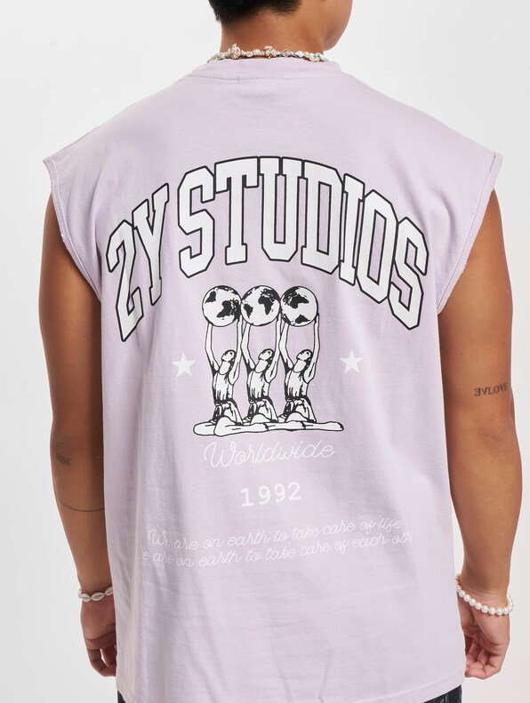 2Y Globus Oversize Sleeveless Shirt-3