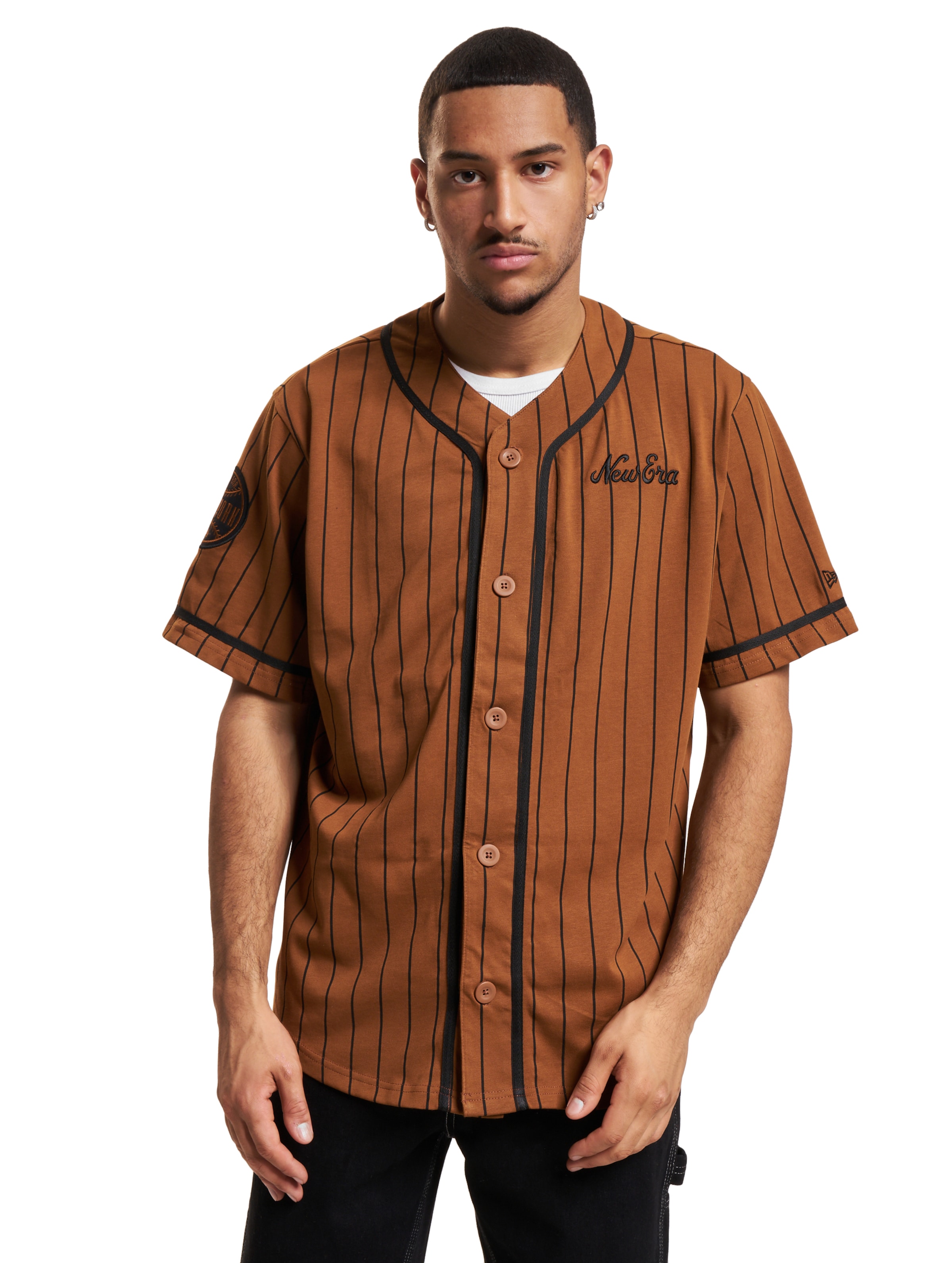 New Era Shirt Mannen op kleur bruin, Maat L