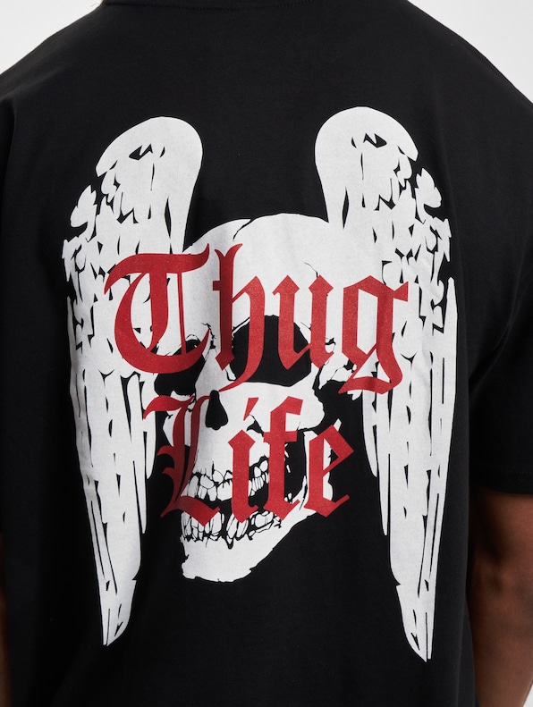 Thug Life AngelSkull T-Shirt Black-3
