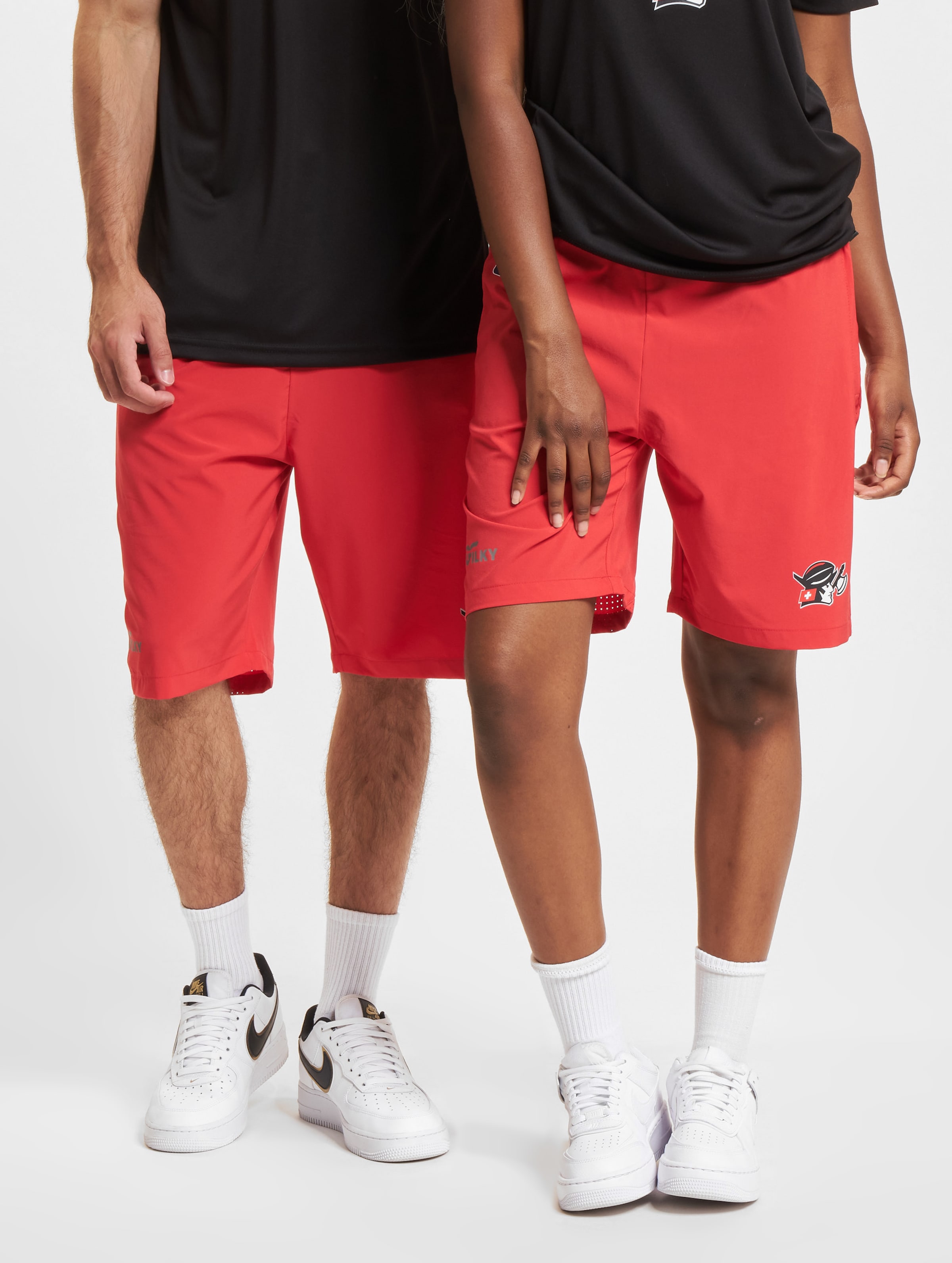 European League Of Football Helvetic Guards On-Field Performance Shorts op kleur rood, Maat 4XL