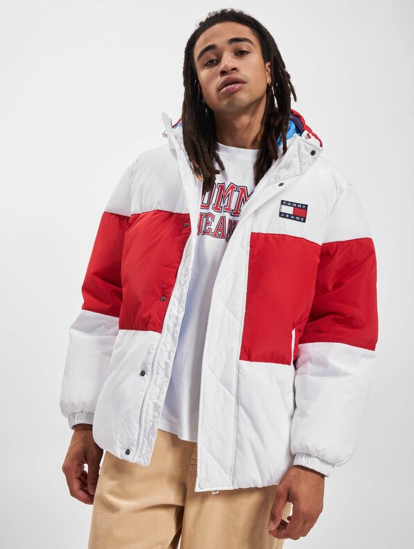 Tommy Jeans Shiny Color Block Puffer-0