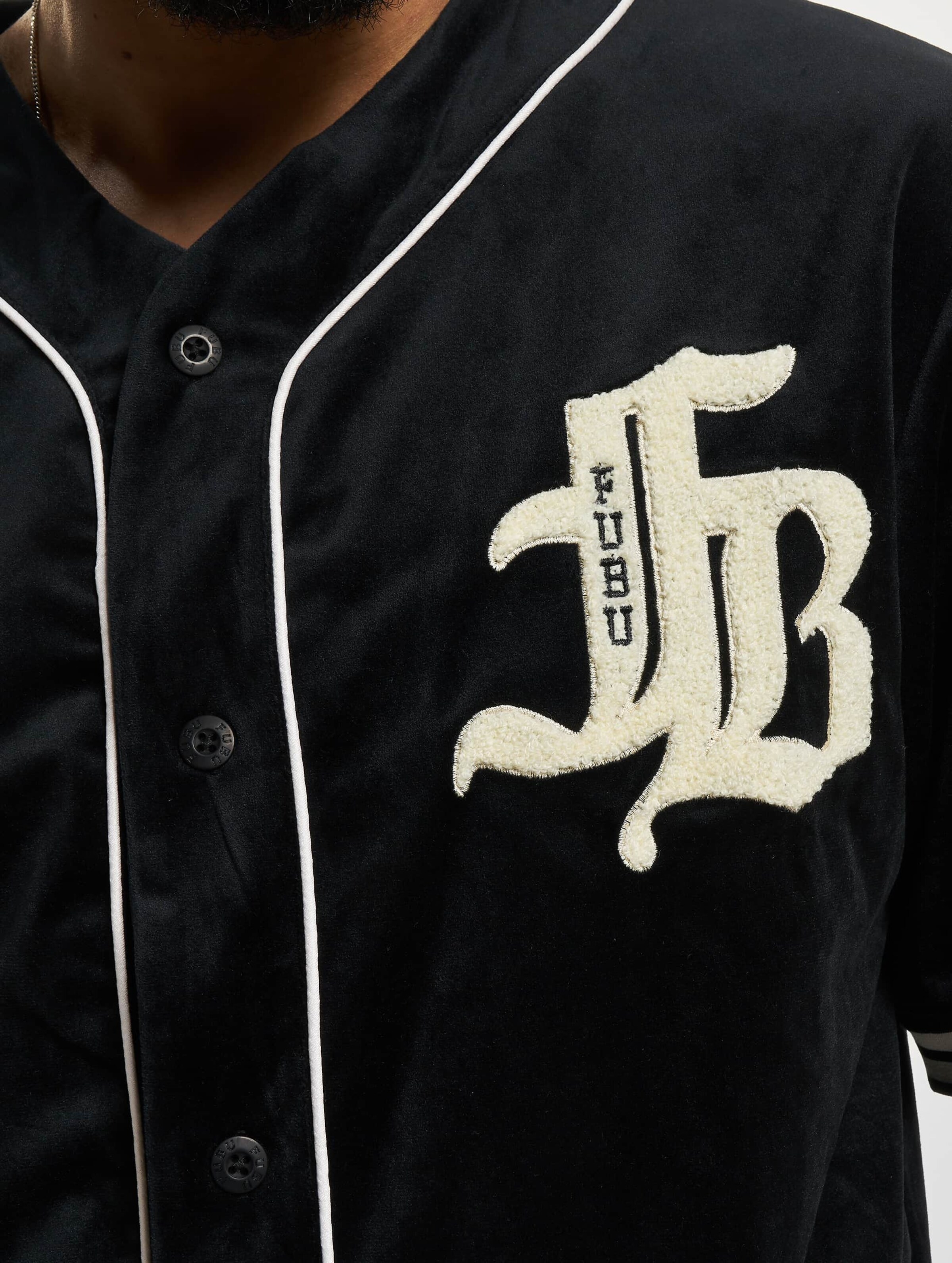 Old English Velour Baseball Jersey | DEFSHOP | 43369