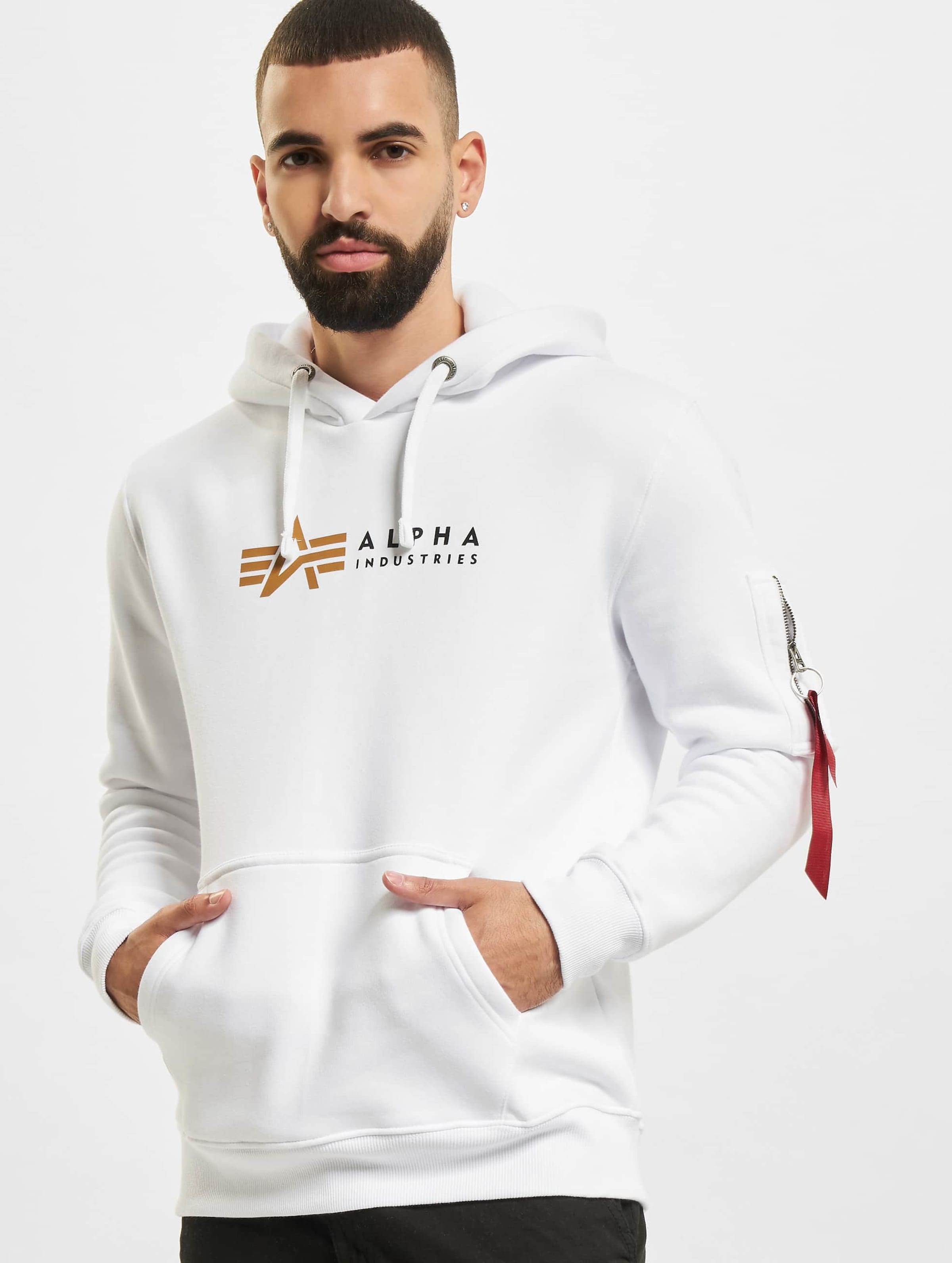 Alpha industries best sale hoodie white