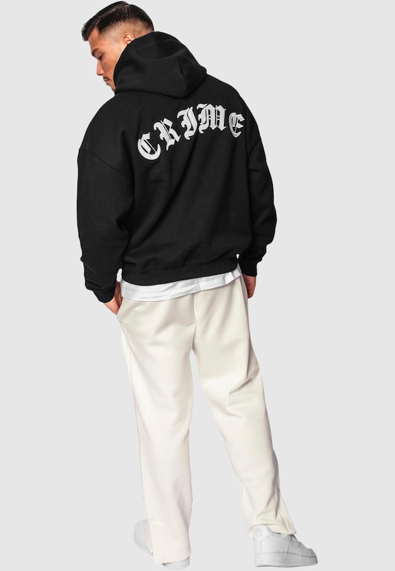 Dropsize Heavy Oversize Crime Hoodie-2