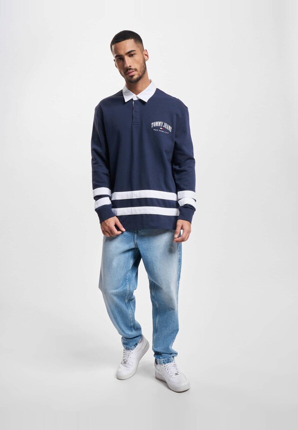 Tommy Jeans Relaxed Varsity Rugby Longsleeve Polo-4