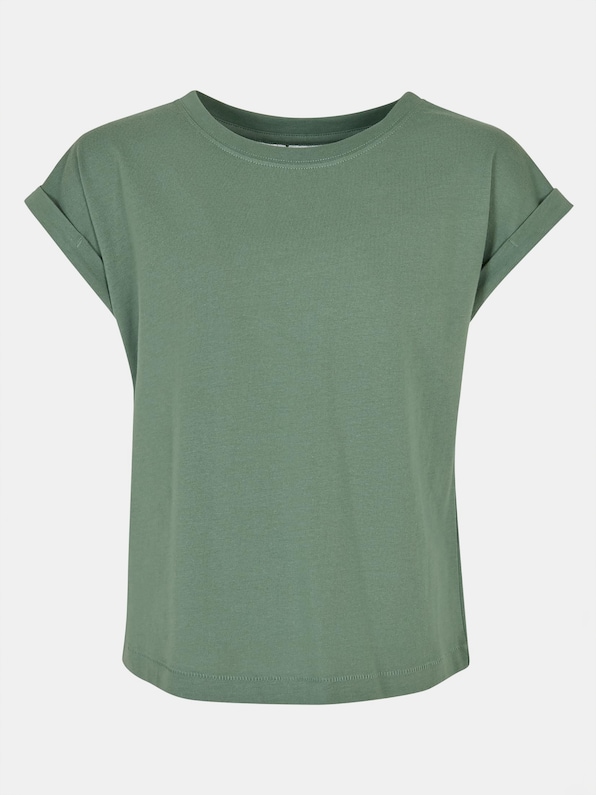 Girls Organic Extended Shoulder Tee-0