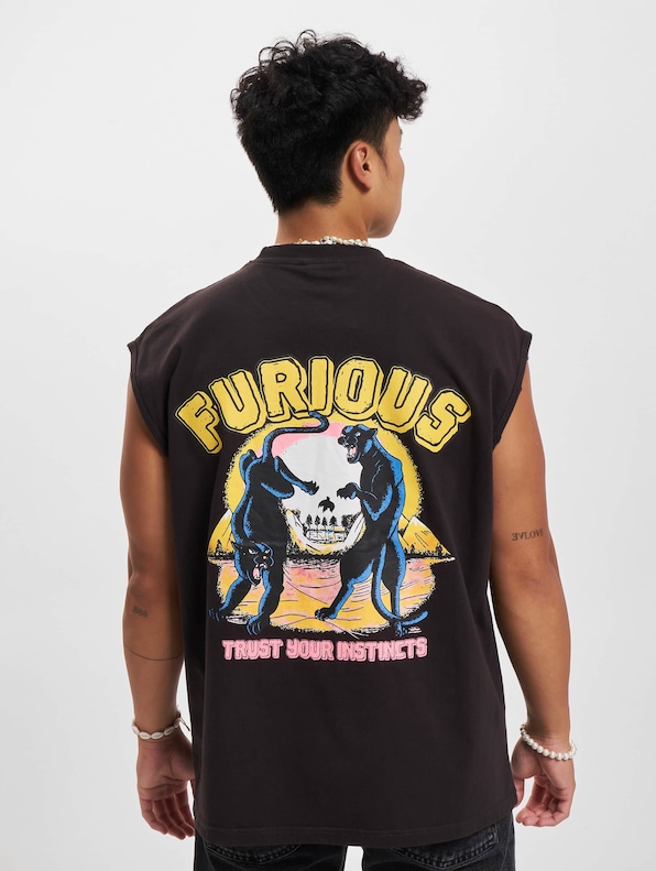 2Y Studios Furious Oversize Sleeveless  T-Shirt-0