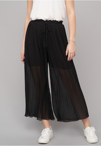 Plissee Culotte Pants
