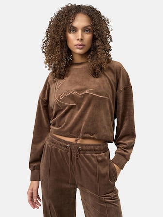Signature Velvet Crop Crew