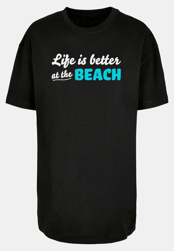 Ladies Summer - Life is better at the beach Oversized Boyfriend-2