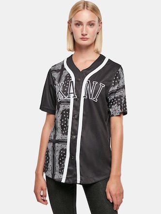 Karl Kani College Paisley Block Baseball Shirt