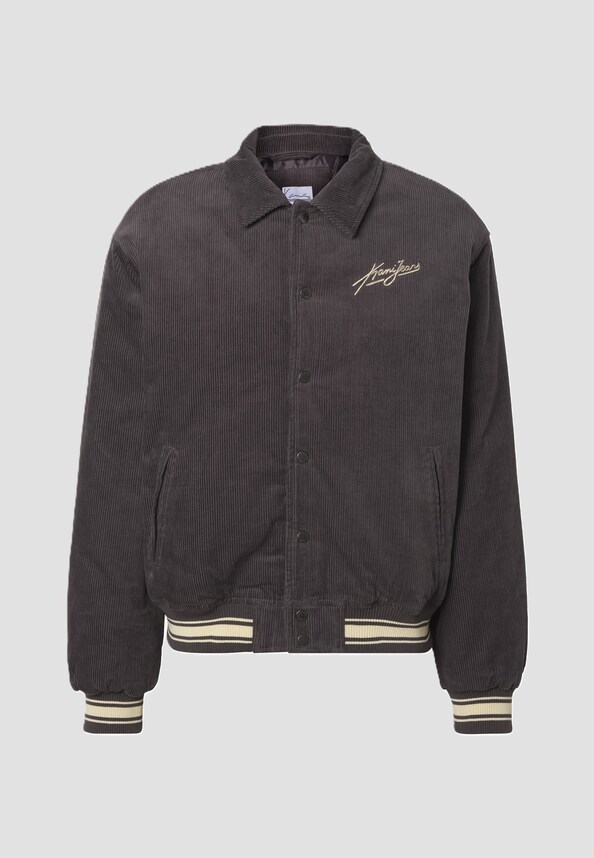 Kani Jeans Corduroy Oversized College Jacket-3