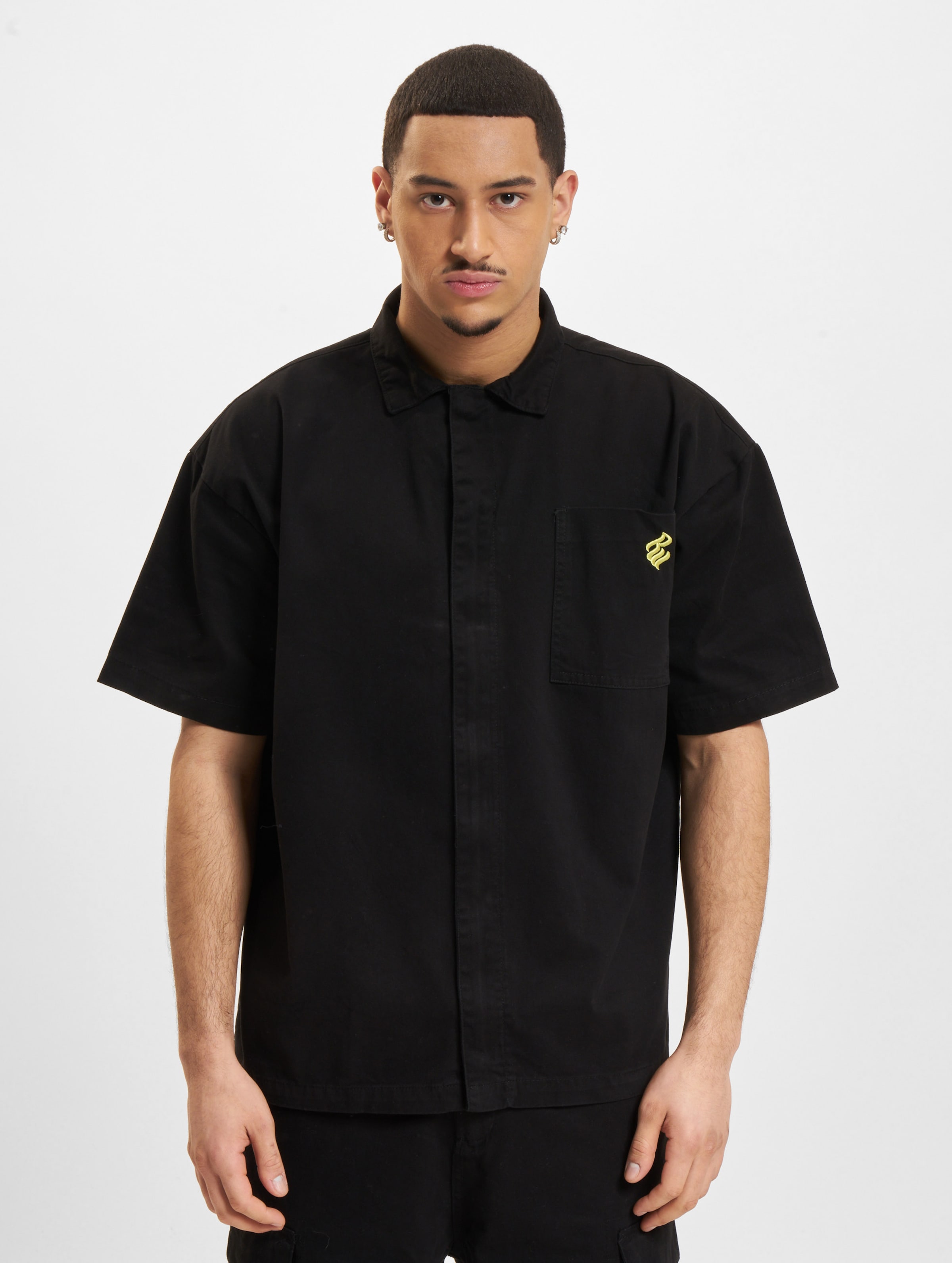 Rocawear Back Shirts Mannen op kleur zwart, Maat S