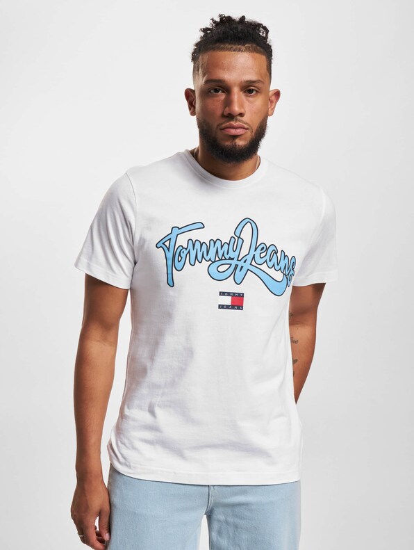 Tommy Jeans Reg College Pop Text T-Shirt-2