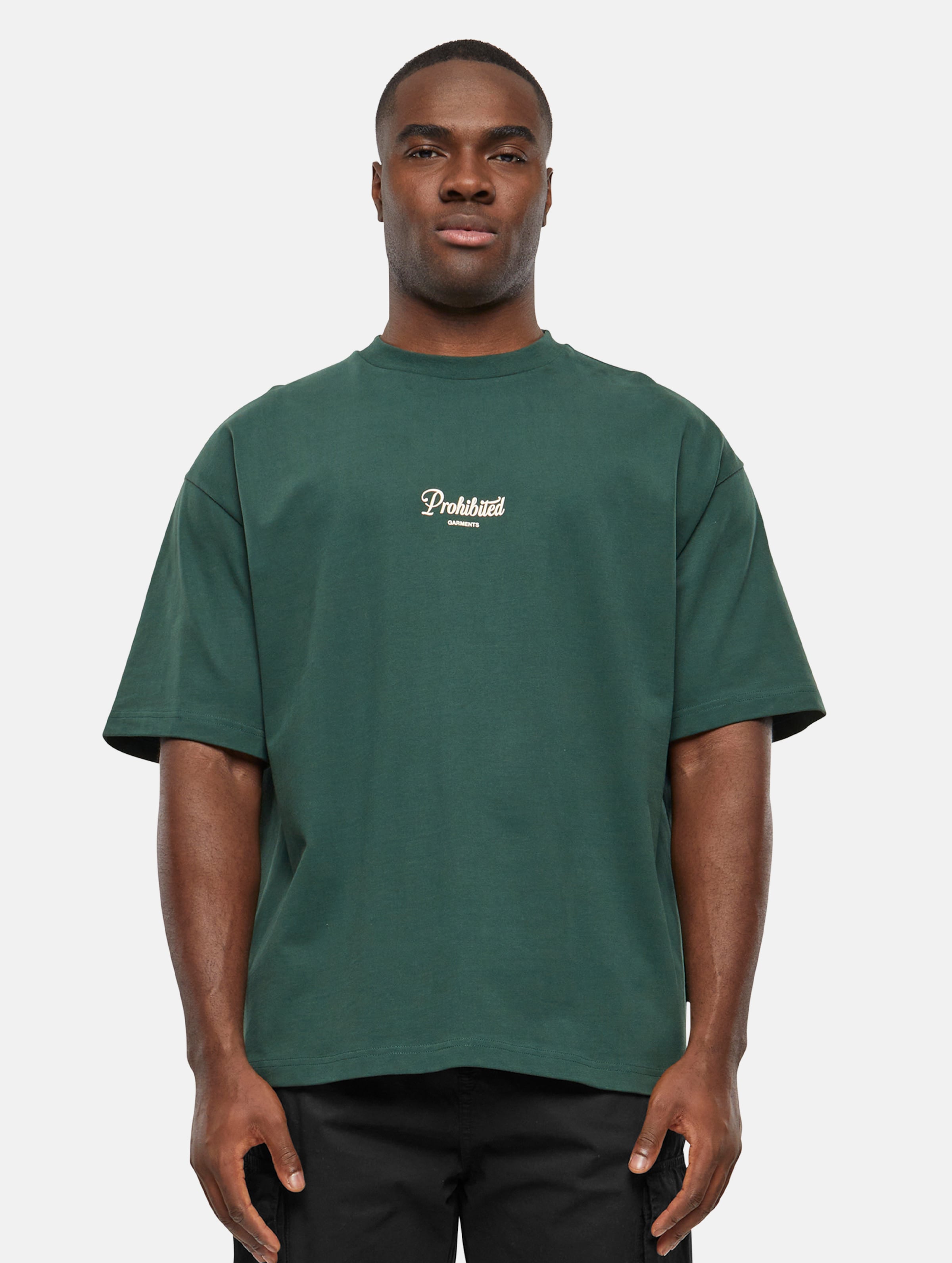 Prohibited PB Garment T Shirts Männer,Unisex op kleur groen, Maat XXL