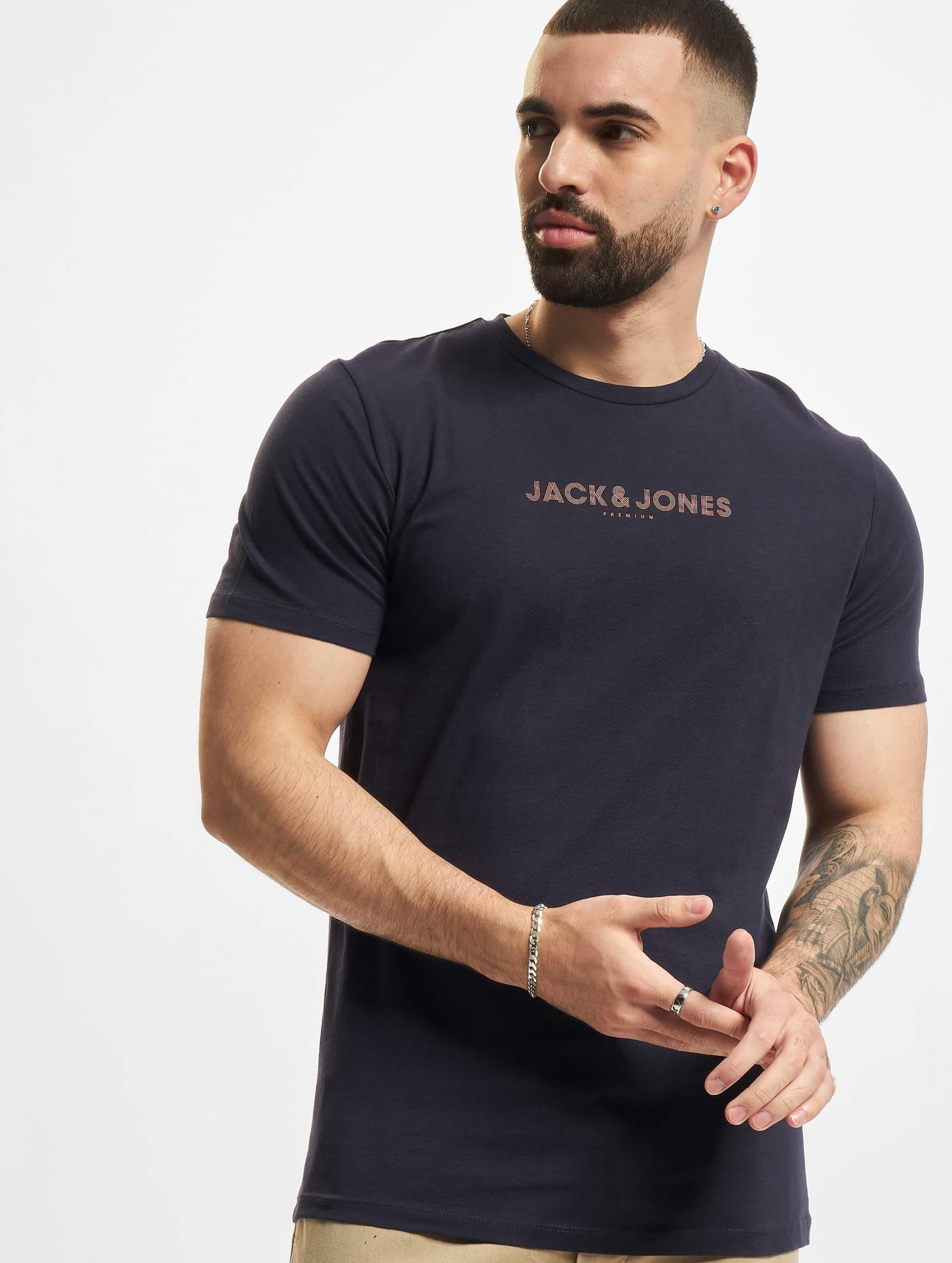 Jack & Jones Booster T-Shirt Mannen op kleur blauw, Maat XXL